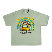 Oil Green bus driver rainbow Urban Heavy Tee - NancyCooperArtShop