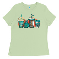 Matcha turquoise junkie coffee cups Ladies Tee - Jasminsmagicworld