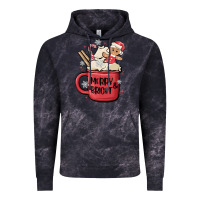 Cloud Black merry and bright Vintage Hoodie - MaliasSmallBusiness