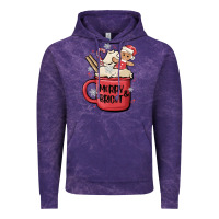 Cloud Purple merry and bright Vintage Hoodie - MaliasSmallBusiness