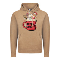 Vintage Coffee merry and bright Vintage Hoodie - MaliasSmallBusiness