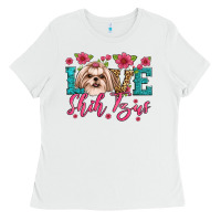 White love shih tzus Ladies Tee - Artiststas