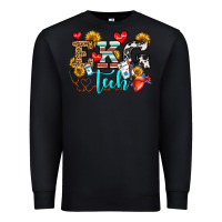 Black ekg tech Premium Sweatshirt - OliviaCreatesArt