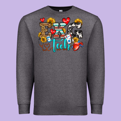 Ekg Tech Premium Sweatshirt Designed By Oliviacreatesart