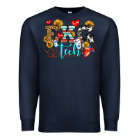 Navy ekg tech Premium Sweatshirt - OliviaCreatesArt