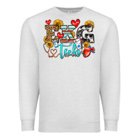 Oatmeal Heather ekg tech Premium Sweatshirt - OliviaCreatesArt