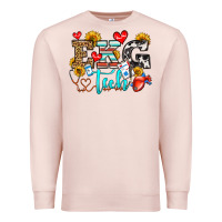 Pale Pink ekg tech Premium Sweatshirt - OliviaCreatesArt