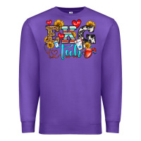 Purple ekg tech Premium Sweatshirt - OliviaCreatesArt