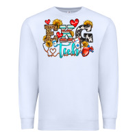 White ekg tech Premium Sweatshirt - OliviaCreatesArt