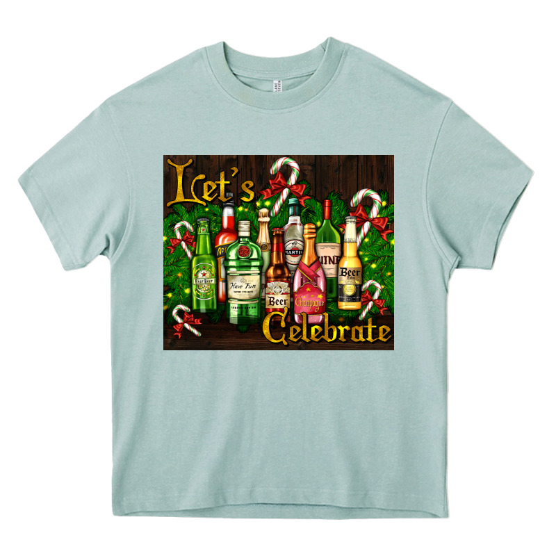 Christmas Cocktail Heavy Core Tee by AdoDesignShop | Teevron
