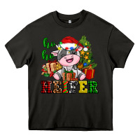 Asphalt ho ho heifer little cute christmas cow Heavy Core Tee - AdoDesignShop