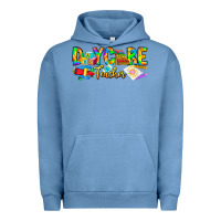 Pigment Pebble Blue daycare teacher Urban Hoodie - CowhideDigitalArt