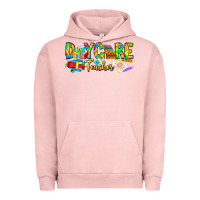 Pigment Salmon daycare teacher Urban Hoodie - CowhideDigitalArt