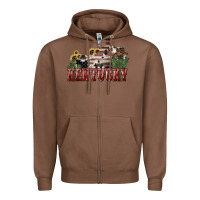 Chestnut Kentucky 4th of july Zipper Hoodie - HowdyJamesFarm