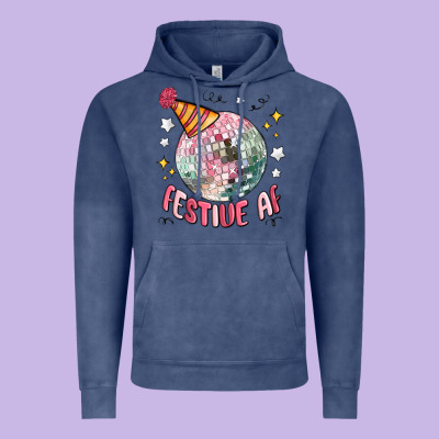 Festive Af Vintage Hoodie Designed By Maliassmallbusiness