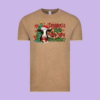 Cowbells Ring Are You Listening Vintage Tee Designed By Maliassmallbusiness