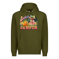 Army Green Easter Day Camper Premium Hoodie - HowdyJamesFarm
