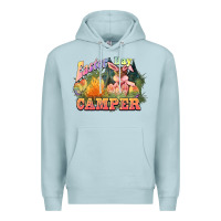 Blue Mist Easter Day Camper Premium Hoodie - HowdyJamesFarm