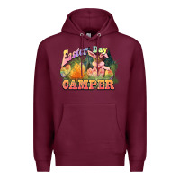 Burgundy Easter Day Camper Premium Hoodie - HowdyJamesFarm
