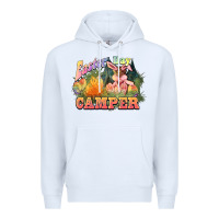 White Easter Day Camper Premium Hoodie - HowdyJamesFarm