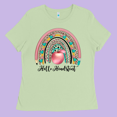 Hello Headstent Ladies Tee Designed By Jahusdesignshop