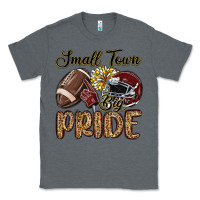 Charcoal Heather small town big pride maroon yellow Classic Tee - MaliasSmallBusiness