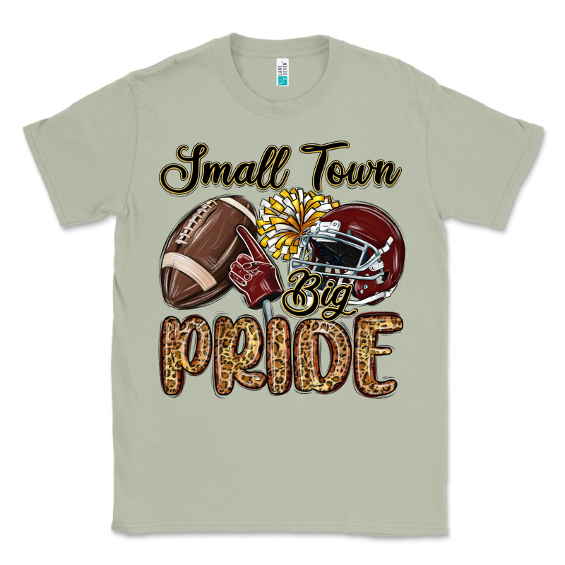 Small Town Big Pride Maroon Yellow Classic Tee by MaliasSmallBusiness | Teevron
