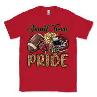 Red small town big pride maroon yellow Classic Tee - MaliasSmallBusiness