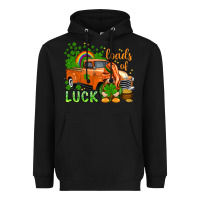 Black St. Patrick's Loads of luck with gnome Heavyweight Hoodie - HowdyJamesFarm