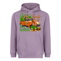 Lavender St. Patrick's Loads of luck with gnome Heavyweight Hoodie - HowdyJamesFarm
