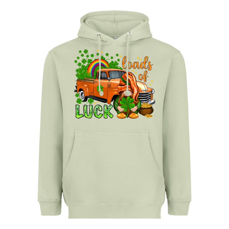 St. Patrick's Loads Of Luck With Gnome Heavyweight Hoodie by HowdyJamesFarm | Teevron