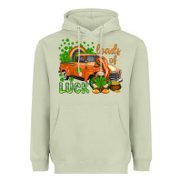 Matcha St. Patrick's Loads of luck with gnome Heavyweight Hoodie - HowdyJamesFarm