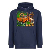 Navy St. Patrick's Loads of luck with gnome Heavyweight Hoodie - HowdyJamesFarm