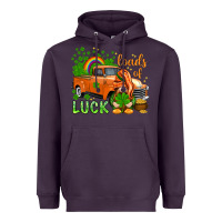 Plum St. Patrick's Loads of luck with gnome Heavyweight Hoodie - HowdyJamesFarm