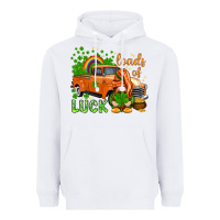 White St. Patrick's Loads of luck with gnome Heavyweight Hoodie - HowdyJamesFarm