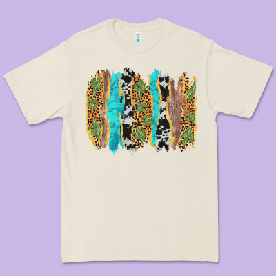 Western Brushstrokes Premium Tee Designed By Adodesignshop