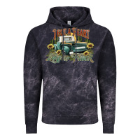 Cloud Black i got a heart like a truck western sunflower Vintage Hoodie - NancyCooperArtShop