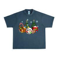 Midnight Navy christmas Urban Heavy Tee - MaliasSmallBusiness