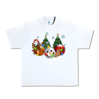 White christmas Urban Heavy Tee - MaliasSmallBusiness