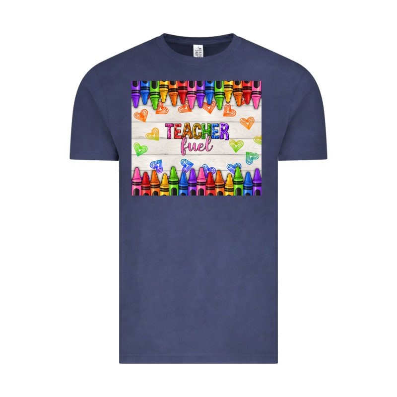Teacher Fuel Vintage Tee by NancyCooperArtShop | Teevron