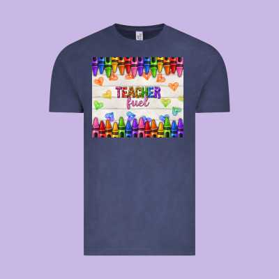 Teacher Fuel Vintage Tee Designed By Nancycooperartshop