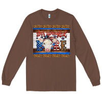 Chestnut 4th of July Western Star Spangled Baby Cow Long Sleeve Tee - LillyAllenDesigns