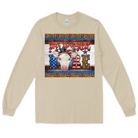 Mushroom 4th of July Western Star Spangled Baby Cow Long Sleeve Tee - LillyAllenDesigns