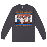Smoke 4th of July Western Star Spangled Baby Cow Long Sleeve Tee - LillyAllenDesigns