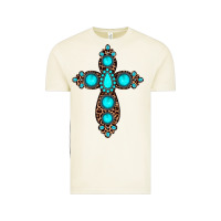 Vintage Arctic gemstone leopard cross Vintage Tee - JahusDesignShop
