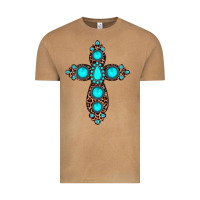 Vintage Camel gemstone leopard cross Vintage Tee - JahusDesignShop