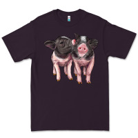 Plum cute baby pigs Premium Tee - Artiststas