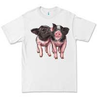 White cute baby pigs Premium Tee - Artiststas