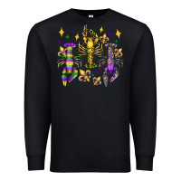 Black mardi gras craw fish olivia Premium Sweatshirt - OliviaCreatesArt