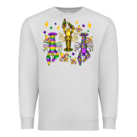 Dove Grey mardi gras craw fish olivia Premium Sweatshirt - OliviaCreatesArt